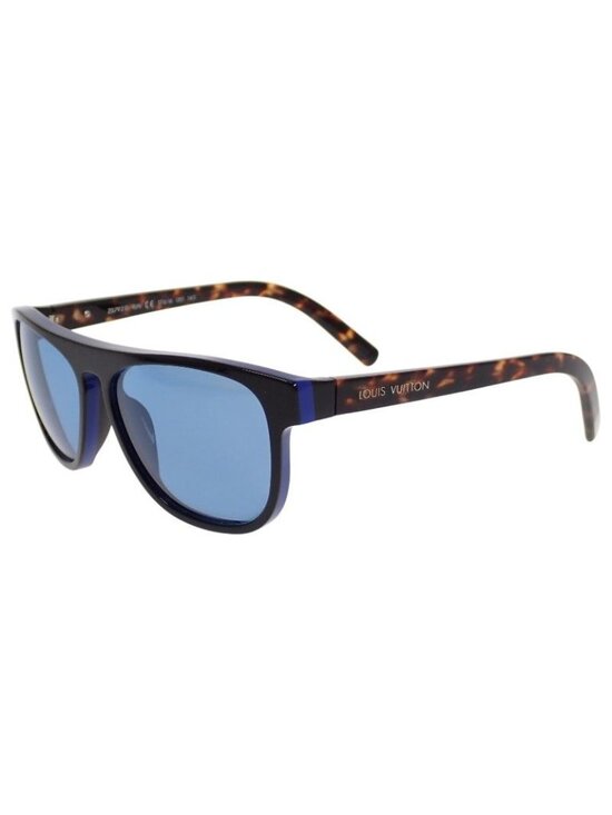 Louis Vuitton Oliver Eyewear Sunglasses Acetate Tortoiseshell Pattern Blue main image 6